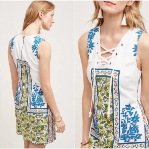 Tracy Reese Plenty Anthropologie Tybee Printed Shift Dress Women's Size XS - Picture 1 of 9